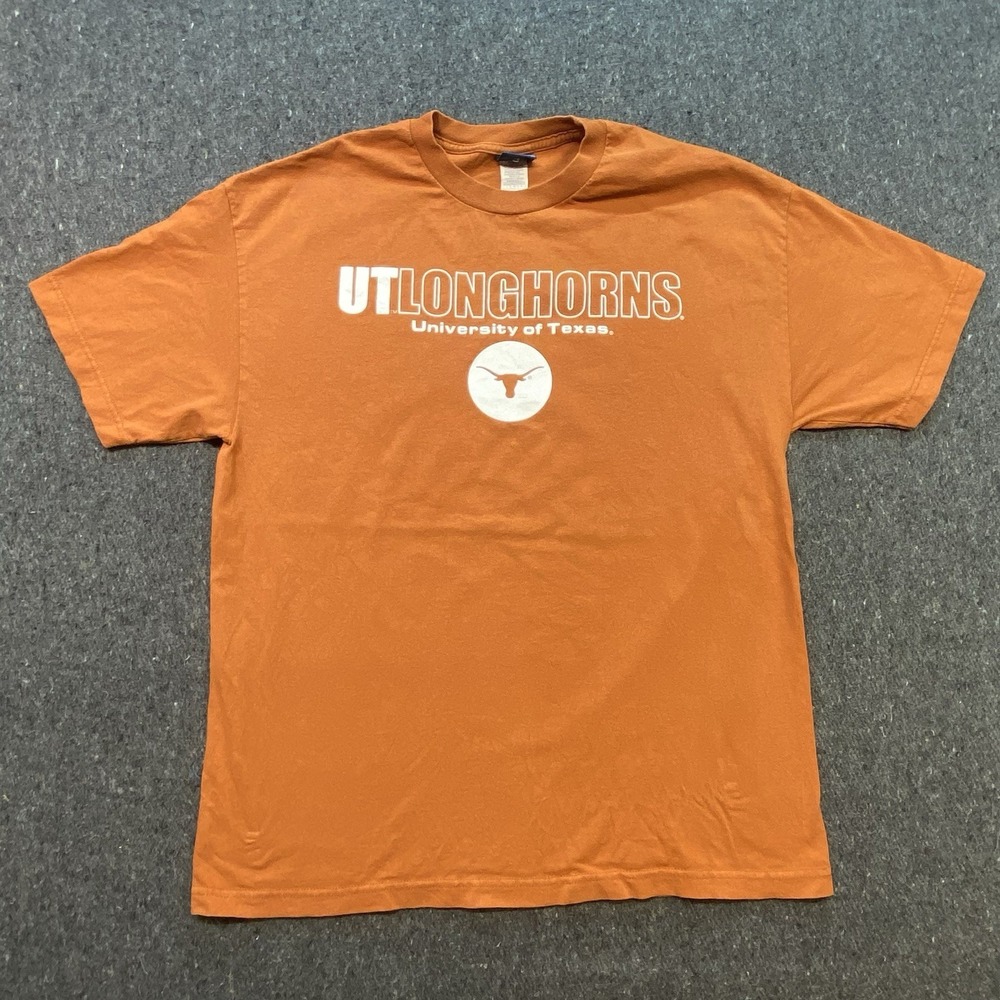 Champs UT Longhorns University Of Texas Orange T-Shirt Sz L Classic‎ Sports